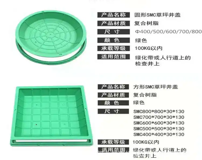 响水树脂复合种植井盖展示